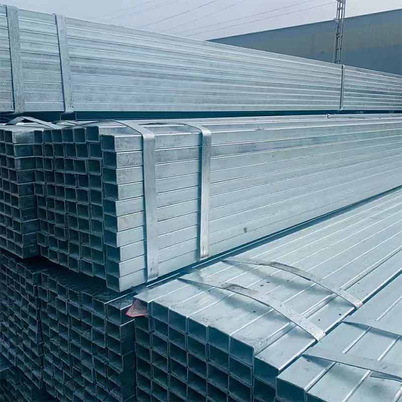 ERW galvanized steel pipe tube 2x2 galvanized 40x40x3mm 4x4 inch 150x150 200x200 12 gauge galvanized square steel tube