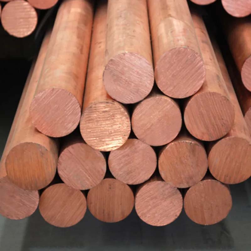 High Quality 99.9% T2 C1100 Copper Round Bar Copper Rod For Electrical Industry