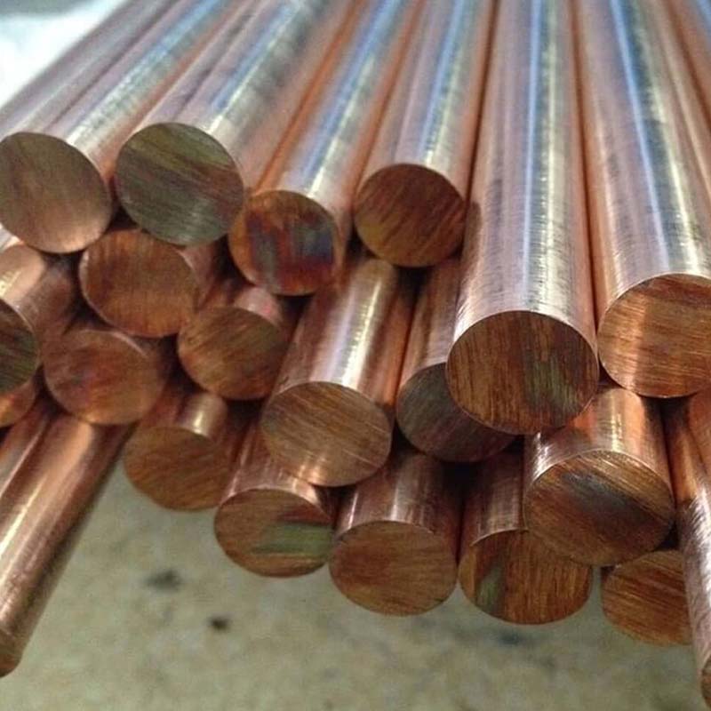 Pure 99.99% Copper Bar Solid Copper Rod Astm C11000 Copper Earth Rod