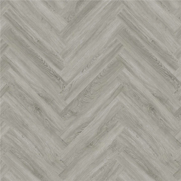 SPC Flooring With Herringbone Pattern