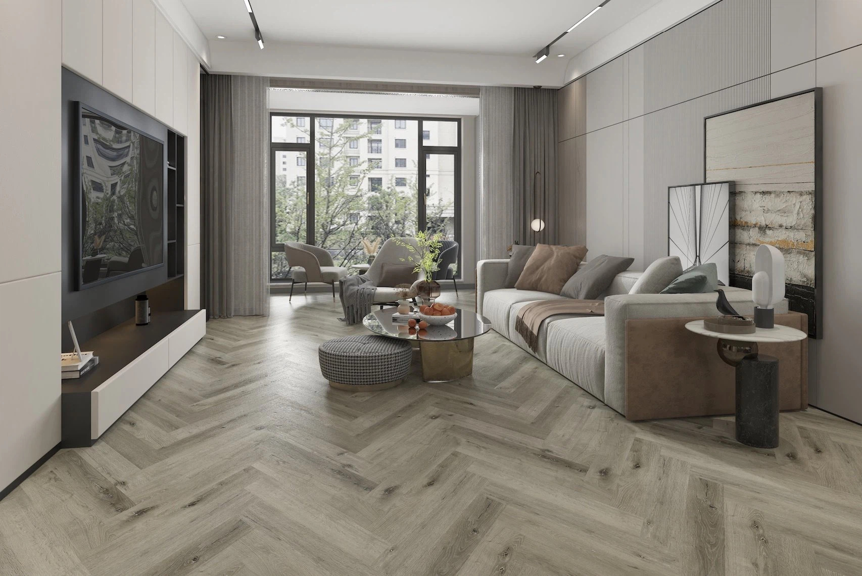 Herringbone SPC Flooring