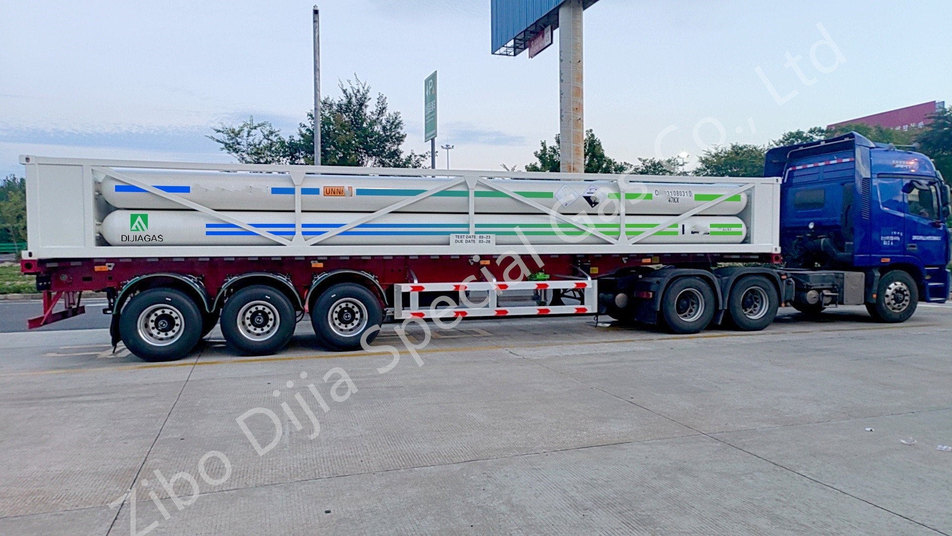 Tube Trailer Hydrgen Chloride HCL Gas