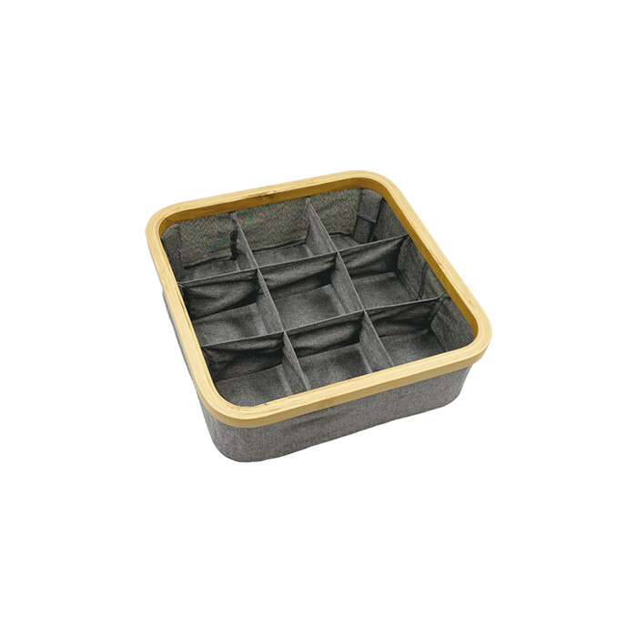 Foldable Bamboo Fabric Organizer BFO002-BA1
