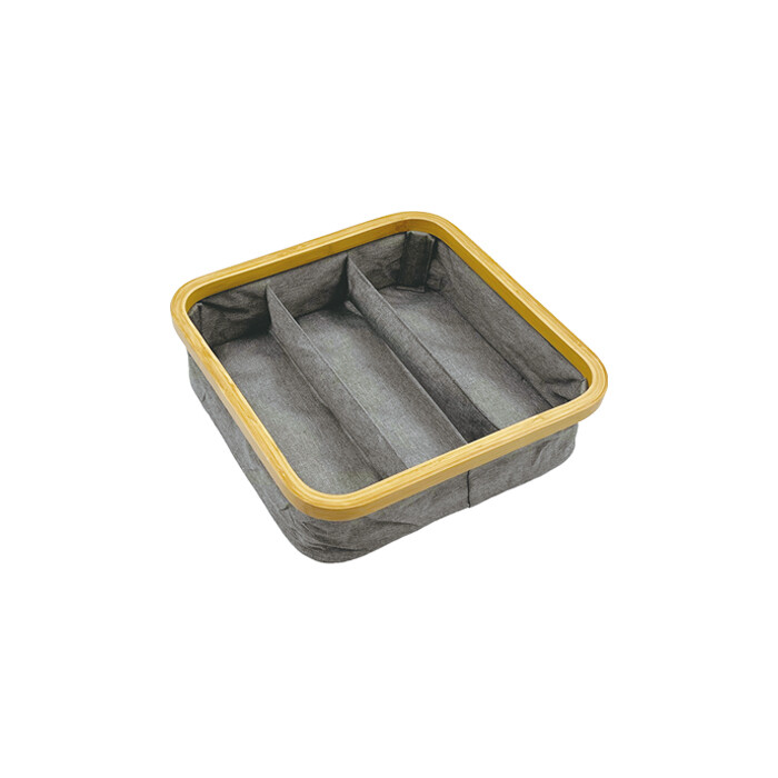 Foldable Bamboo Fabric Organizer BFO002-BA3