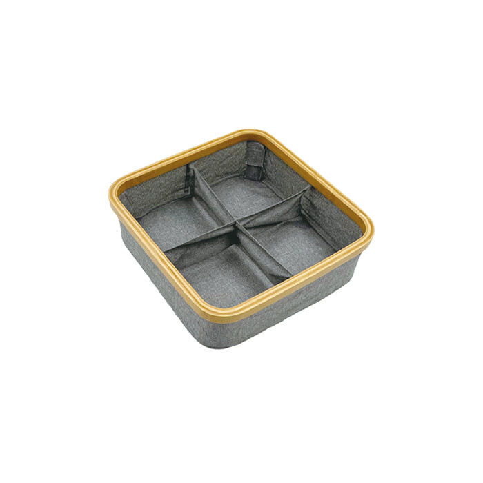 Foldable Bamboo Fabric Organizer BFO002-BA5