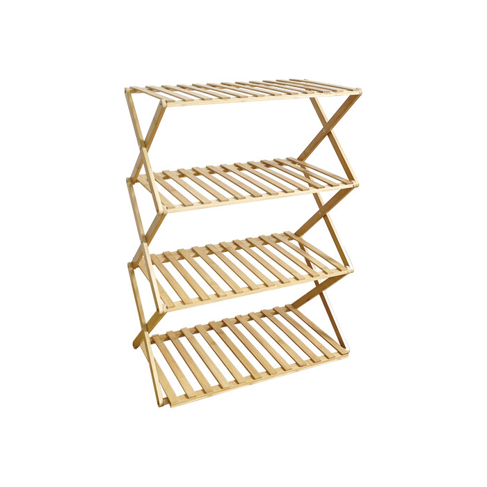 Foldable Bamboo Storage Rack BSR003-BA