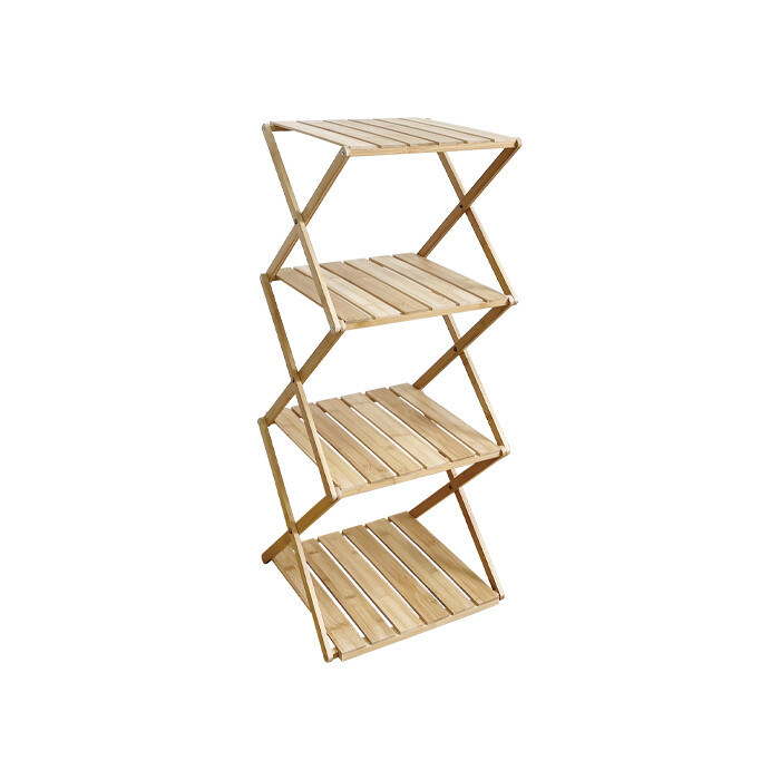 Foldable Bamboo Storage Rack BSR005-BA