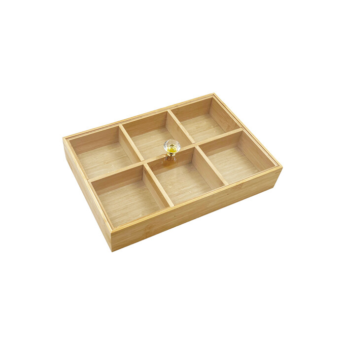 Food Serving Tray with Acrylic Lid FST069-BA