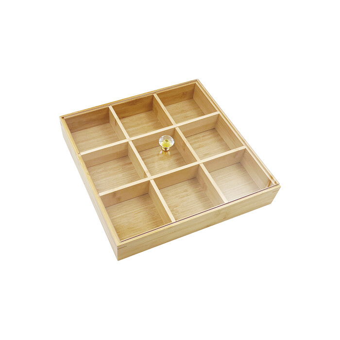Food Serving Tray with Acrylic Lid FST070-BA