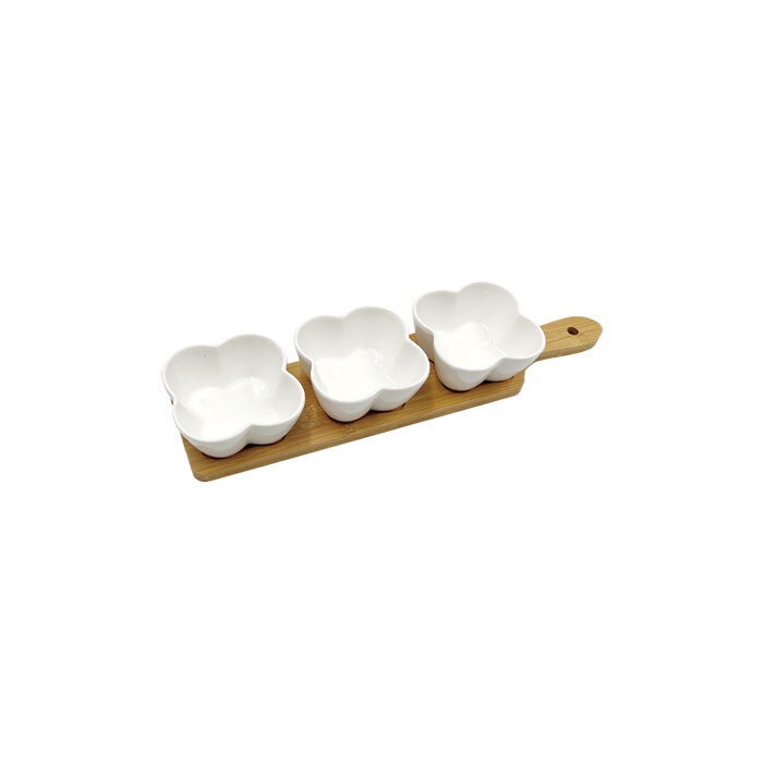 Serving Tray with Ceramic Bowl FST072-BA