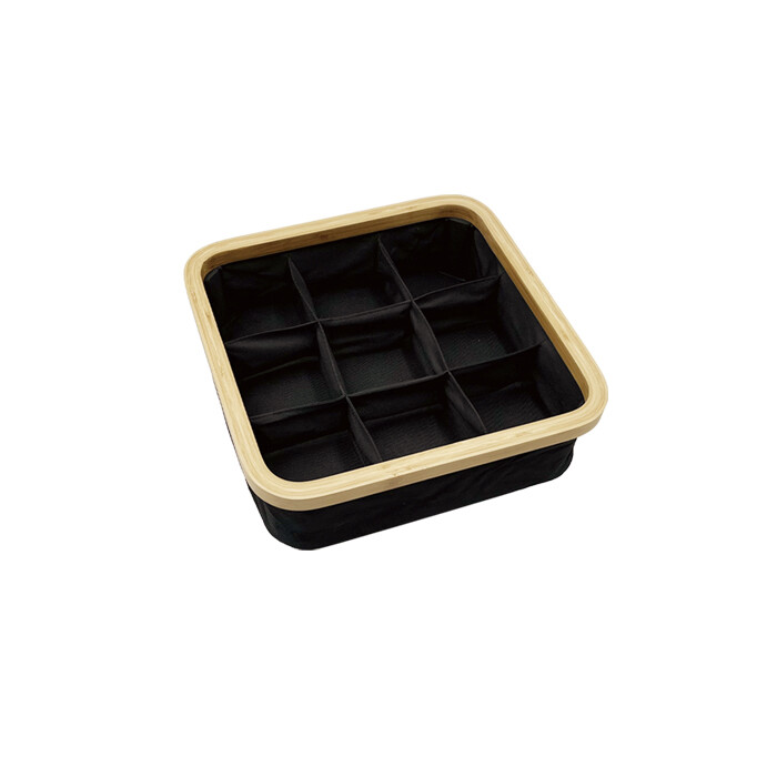 Foldable Bamboo Fabric Organizer BFO002-BA2