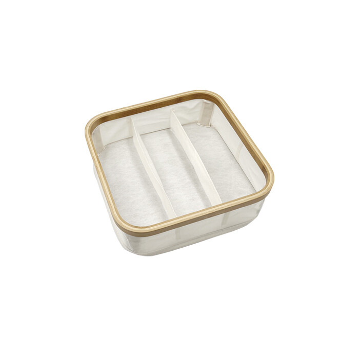 Foldable Bamboo Fabric Organizer BFO002-BA4
