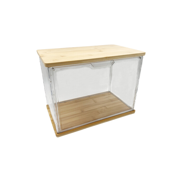 Acrylic Display case with Bamboo Top and Bottom PLAB014-PB