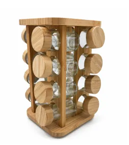 Spice Rack with Glass Bottle  SPR013-BA