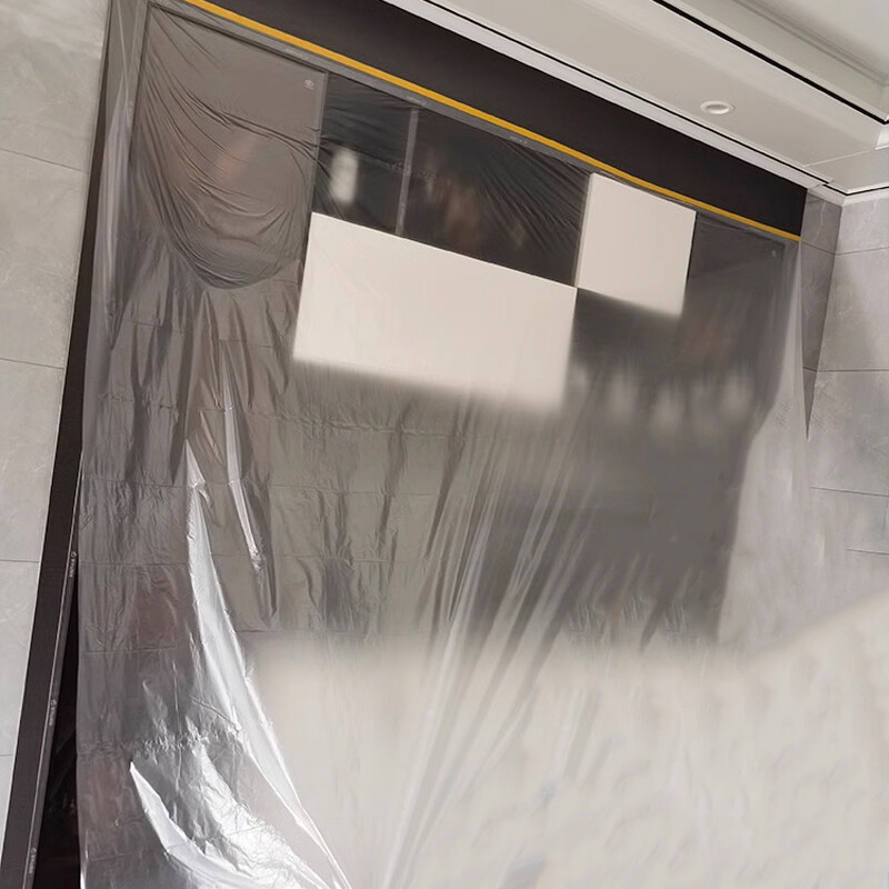 Plastic film for moisture-proof and dust-proof packaging