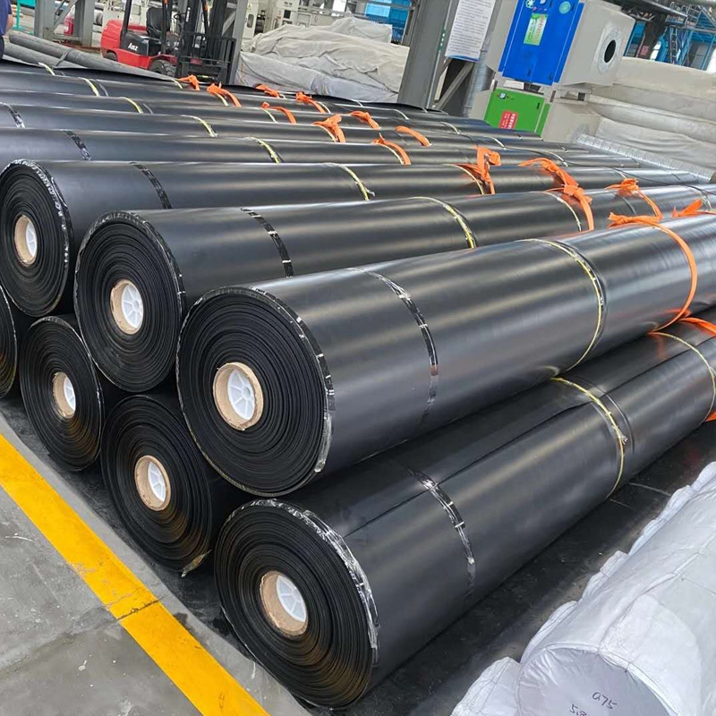 0.5mm to 2.0mm White Black Smooth HDPE Waterproof Geomembrane for Dam Liner fish pond water reservoir