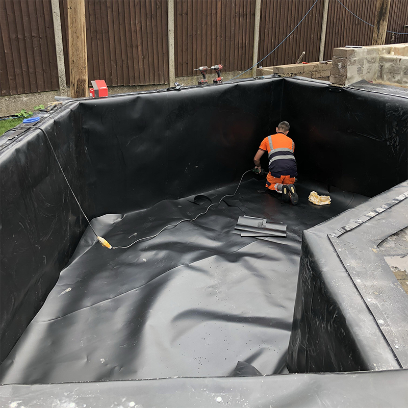 High quality HDPE geomembrane for lining landfill wastewater digesters