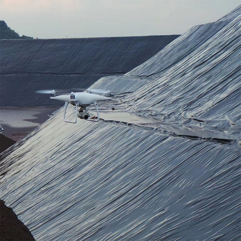 1.5mm 2mm Landfill Biodigester Liners HDPE PE Geomembrane