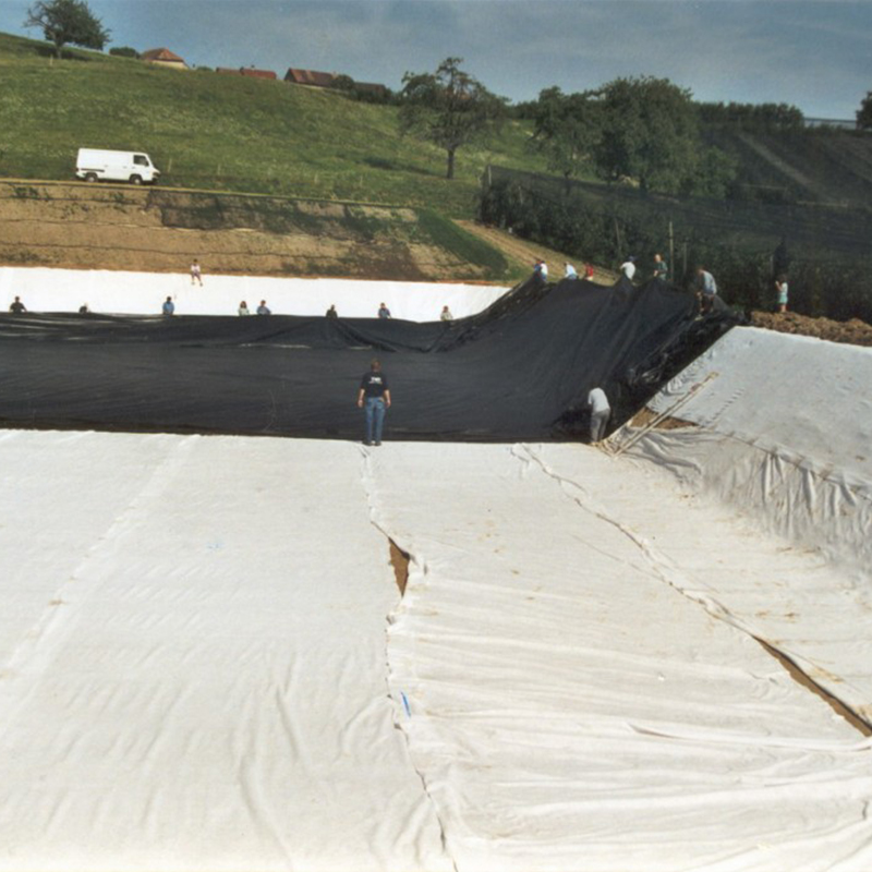 geotextile polyester staple fiber needled nonwoven geotextile