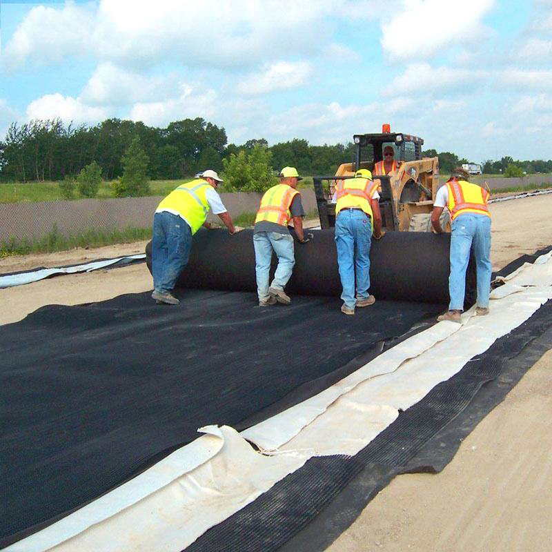 geo fabric Long or short fibers Non woven Geotextile for road covering 