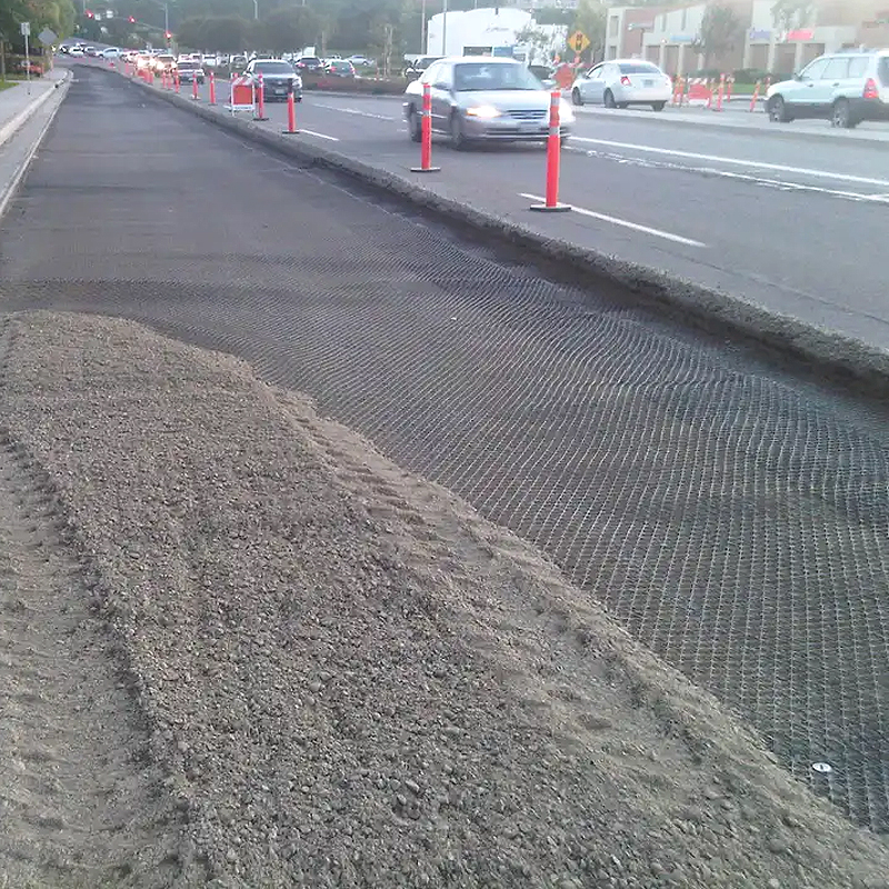 Construction Geosynthetic Material PP HDPE Uniaxial Geogrid Price