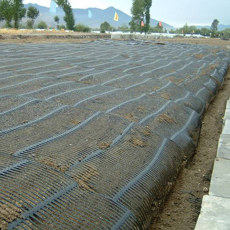 Uniaxial biaxial geogrid Construction Geogrid 20kn to 40kn