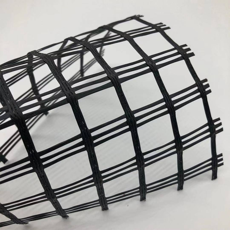 High and stable tensile strength 100-100kn driveway fiberglass geogrid