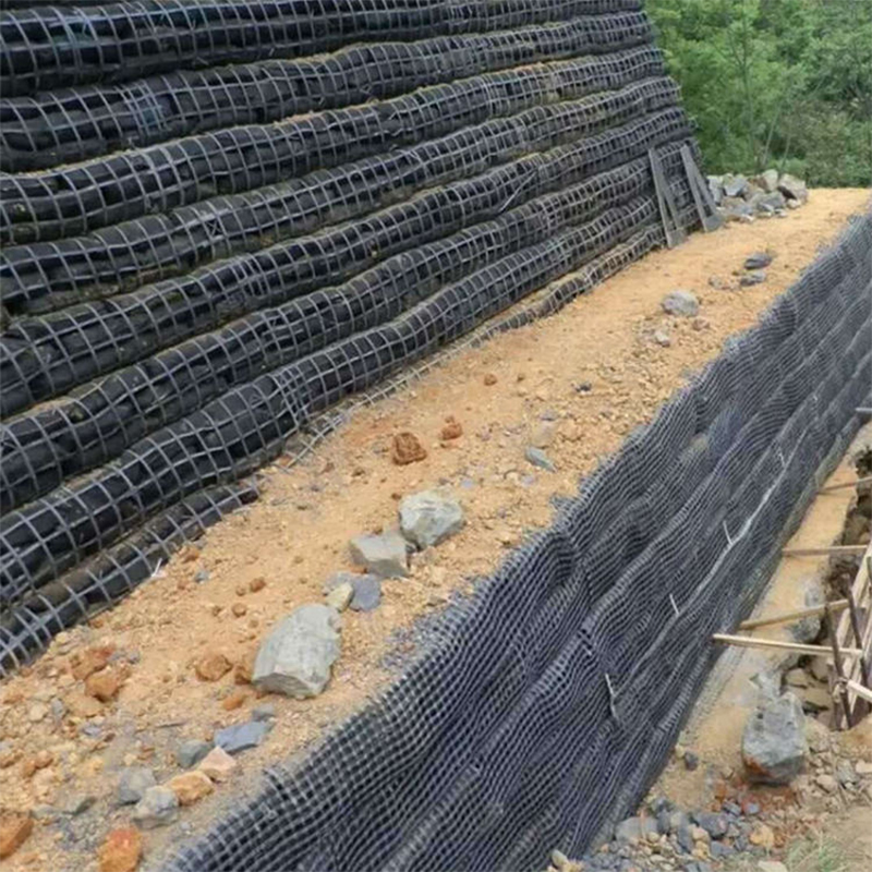 Plastic Mesh Grid Polypropylene PP Biaxial Geogrid for Road Soil Stabilizer