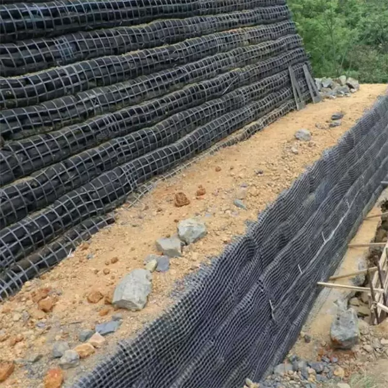 Plastic Mesh Grid Polypropylene PP Biaxial Geogrid for Road Soil Stabilizer
