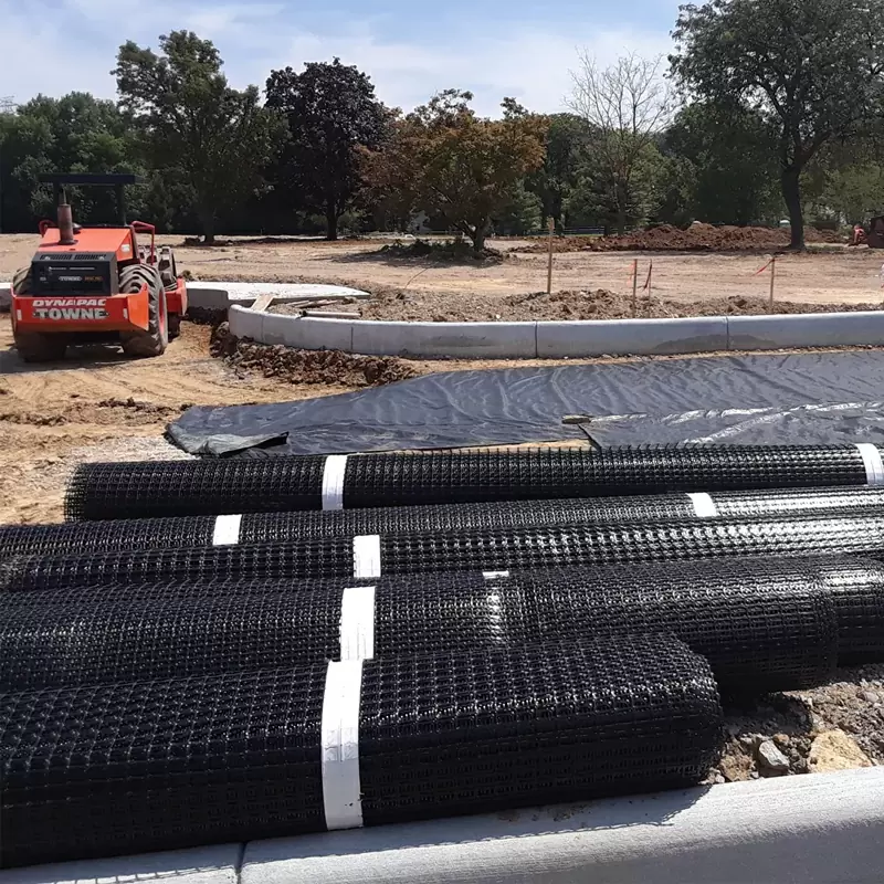 Plastic Mesh Grid Polypropylene PP Biaxial Geogrid for Road Soil Stabilizer