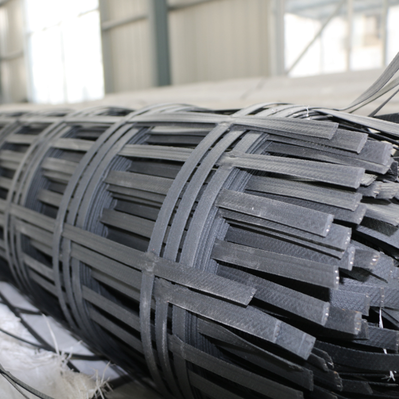 DingRun Polyester Geogrids Used For Mining 50-50KN Steel Plastic Welding Geogrid Price