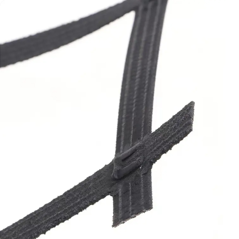 Factory price steel plastic geogrid 60kn for road construction