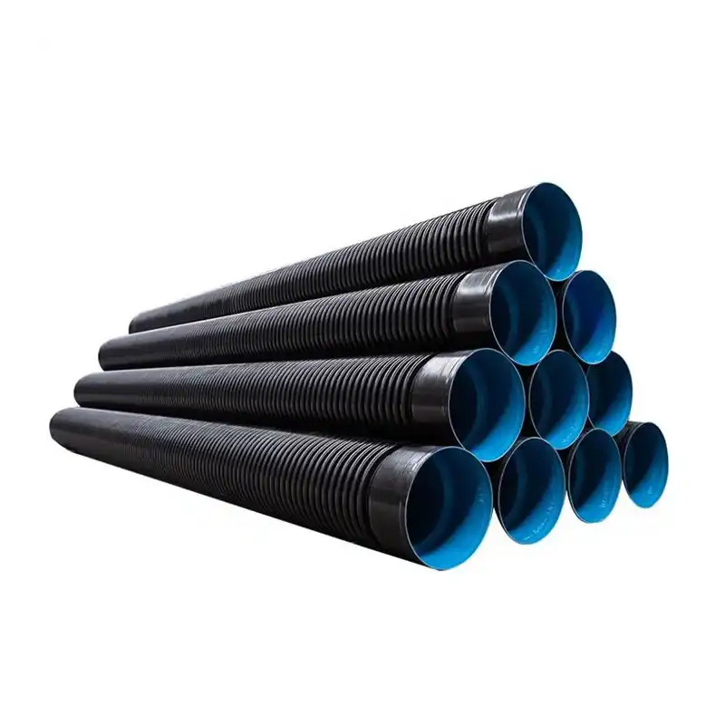 SN4 cheap sewer corrugated pipe high quality hdpe pipe pe drainage pipe