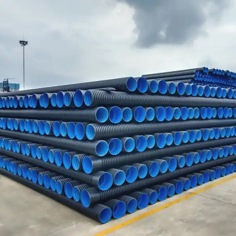 HDPE Double Wall Corrugated Pipe for Drainage System pe drainage pipe