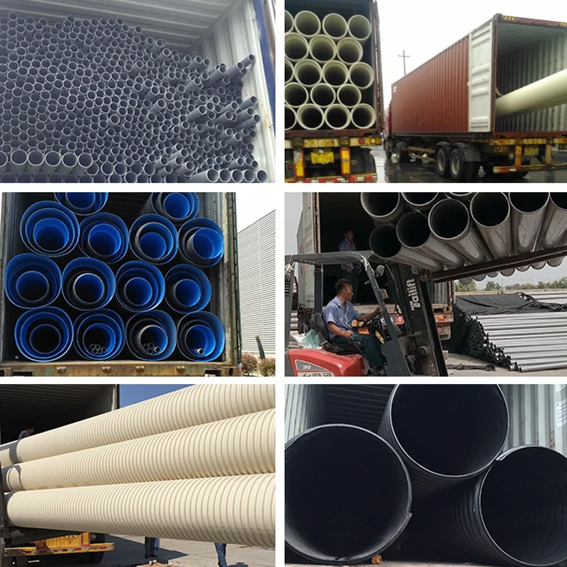 HDPE Double Wall Corrugated Pipe for Drainage System pe drainage pipe