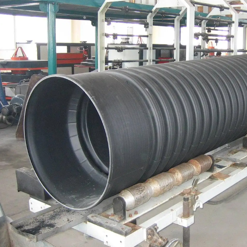 HDPE double wall corrugated PE drainage pipe hdpe plastic culvert pipe 