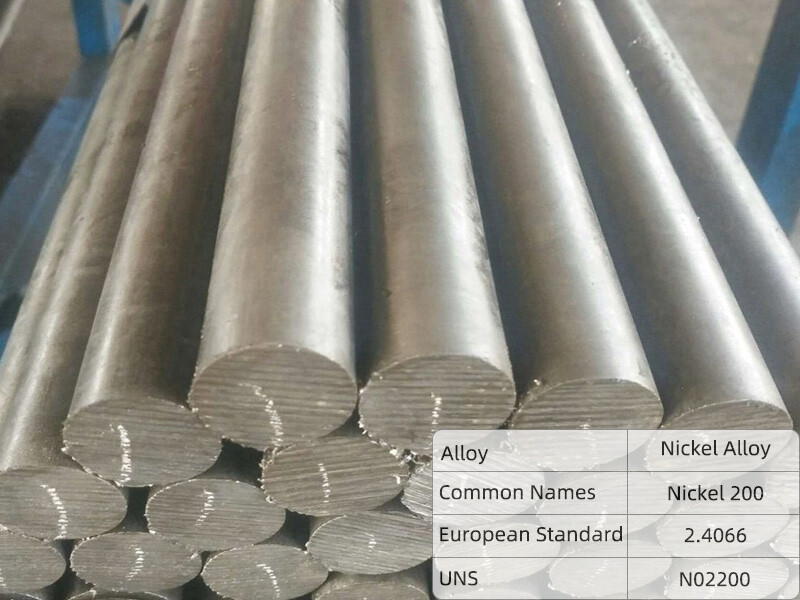 Nickel 200 Alloy Bar/Rod