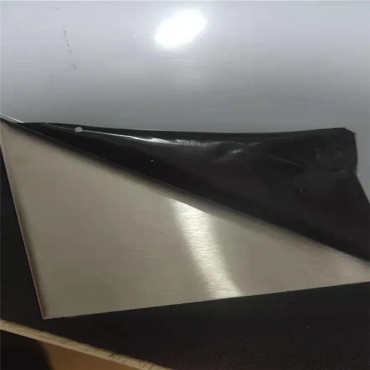 Brushed stainless steel sheet