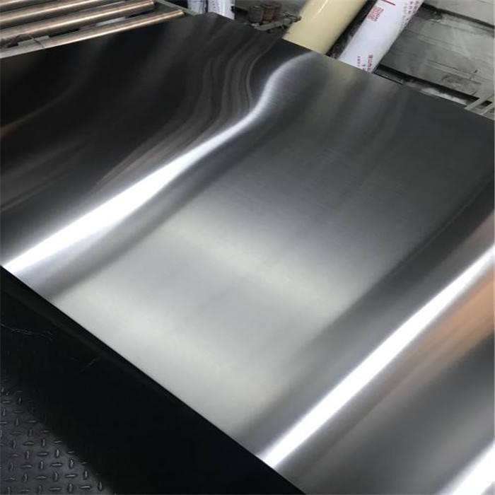 Brushed stainless steel sheet