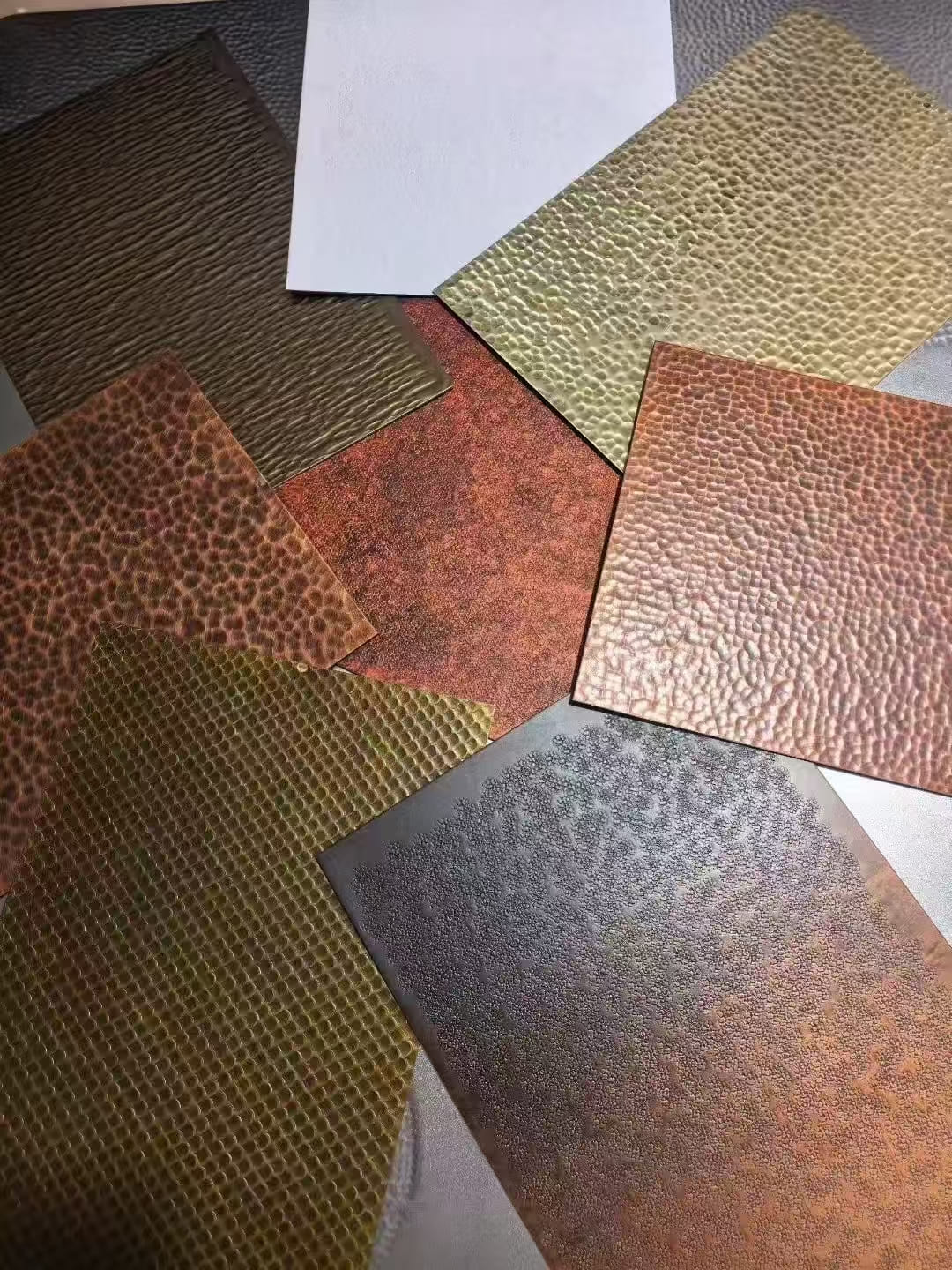 Stainless steel colored decorative panels