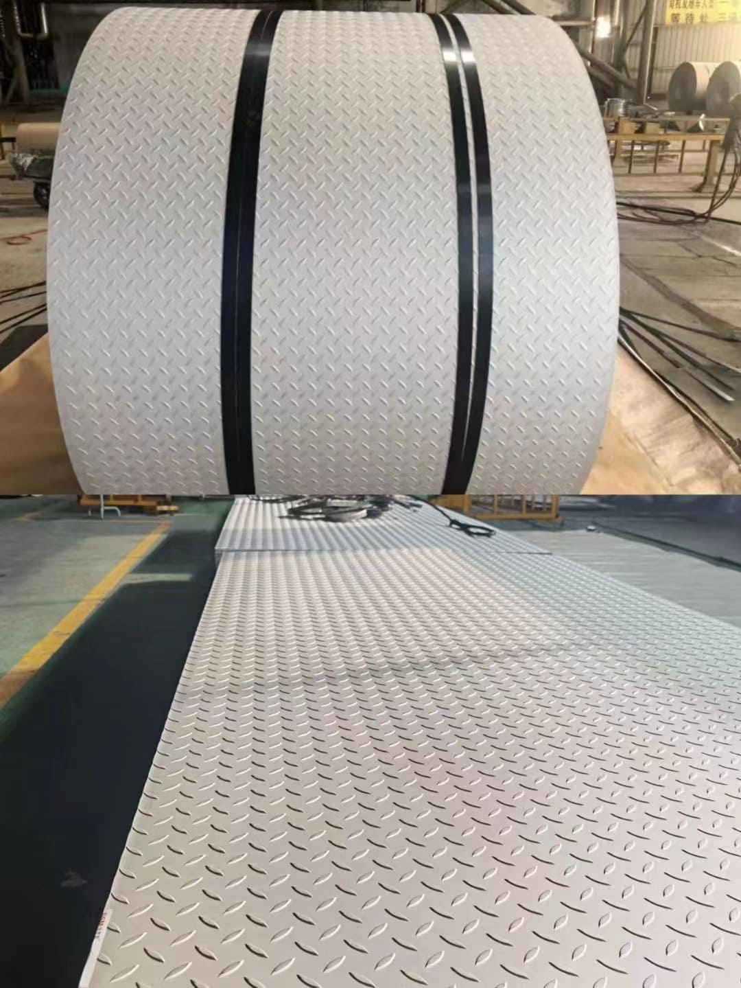 Stainless steel checkered plate