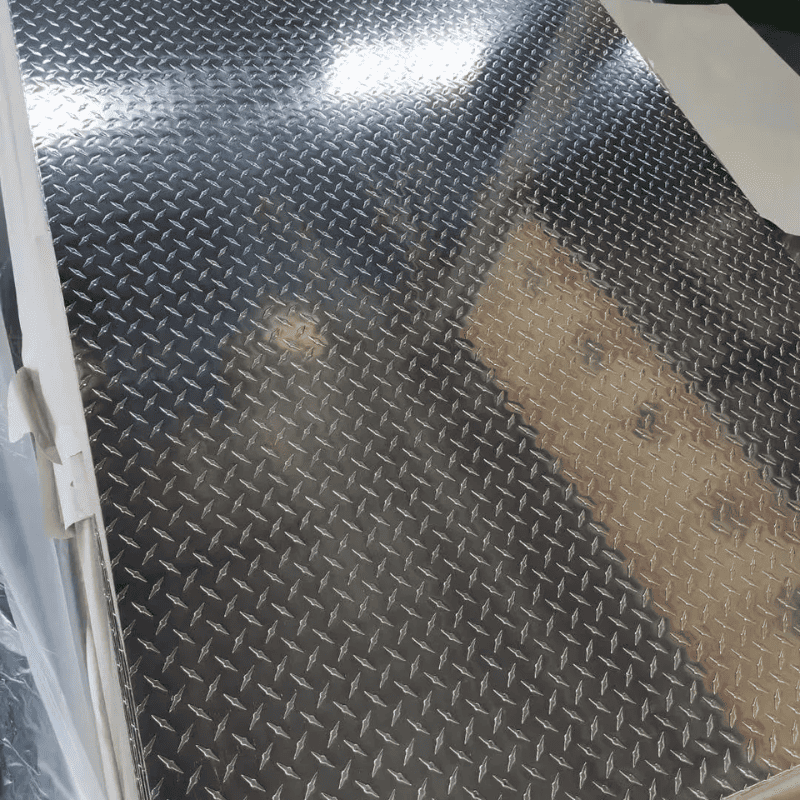 Aluminum Tread Plate & orange Peel Embossed