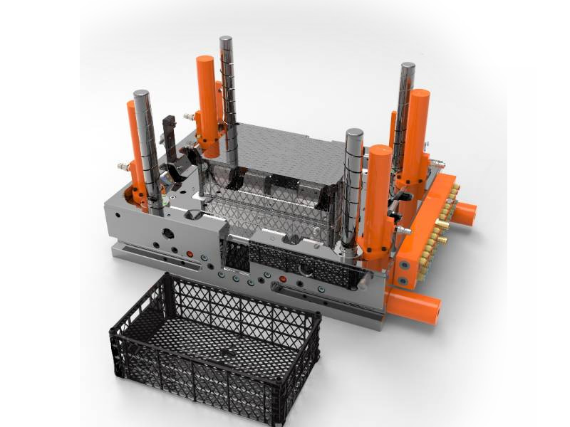High speed crate mold