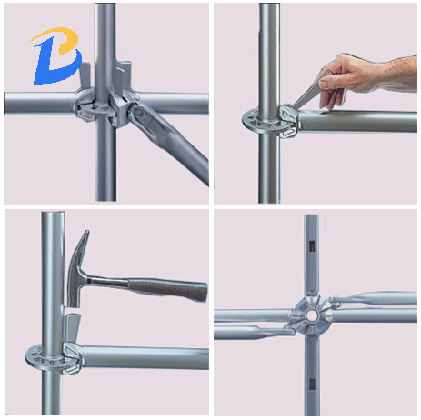 Disk type scaffolding