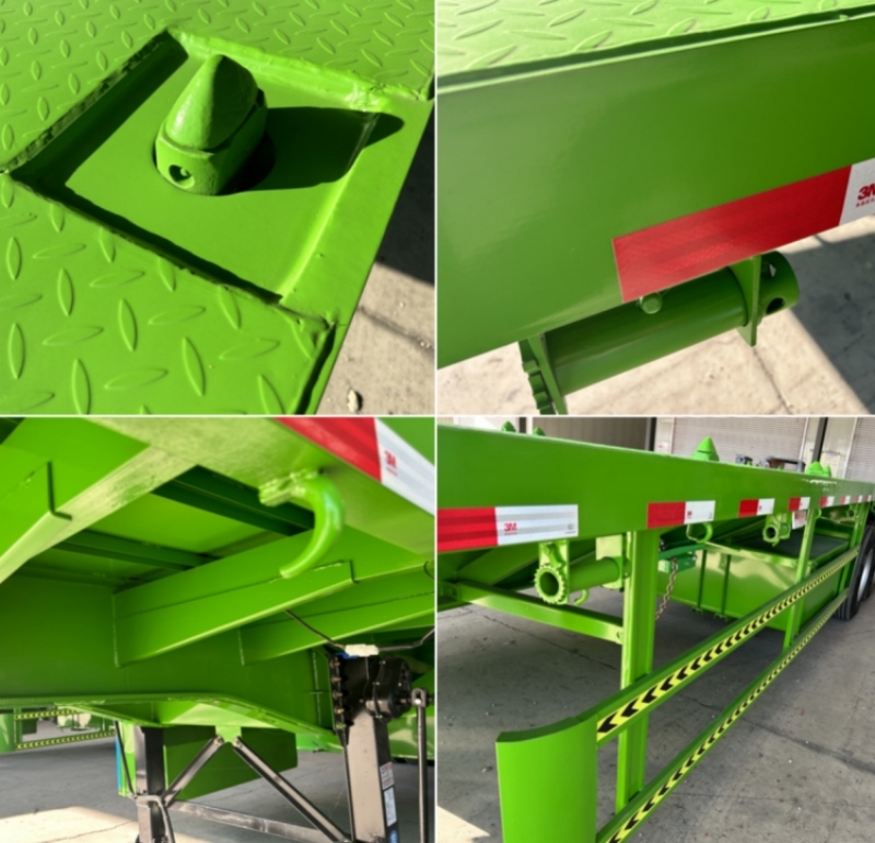 3 axle flatbed trailer (4).jpg 3 Axle 40 Foot Flatbed Semi Trailer