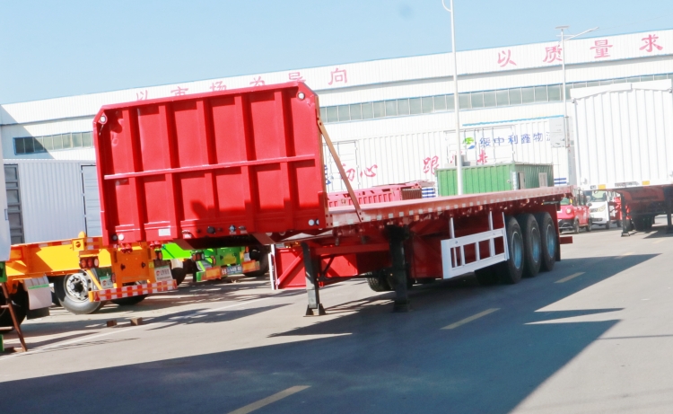 Flatbed Trailer with Front Wall