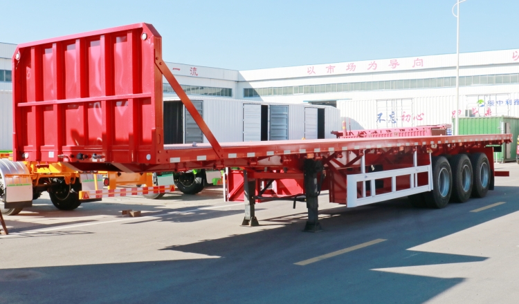 Flatbed Trailer with Front Wall