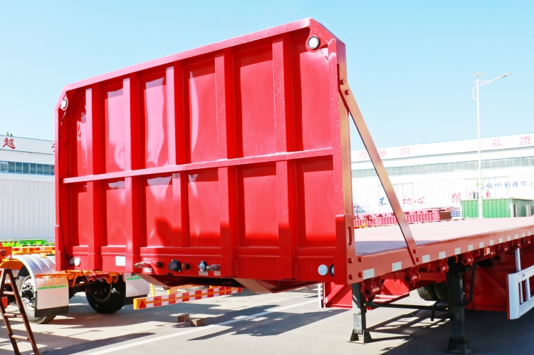 Flatbed Trailer with Front Wall