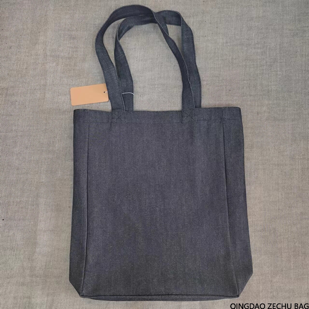 韓国風　デニム　ハートプリント　手提げバッグ　ショルダーバッグ