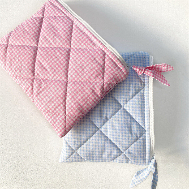 化粧品バッグ 化粧品袋 旅行 メイクアップ ストレージバッグ アクセサリー ジッパー 保管バッグ 女性用 女の子 　チェック